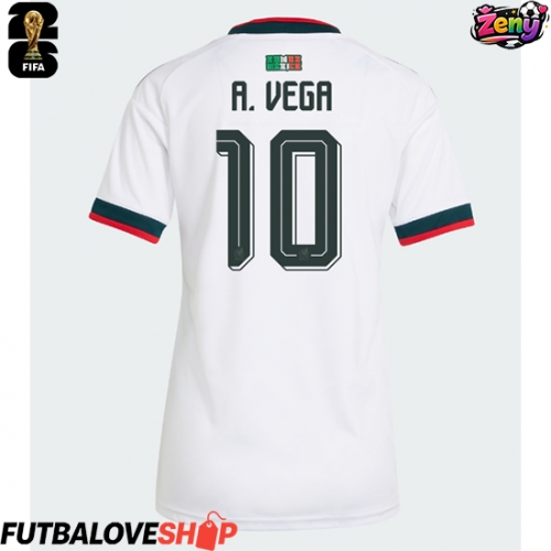 Dres Mexiko Alexis Vega #10 Preč pre Ženy MS 2026 Krátky Rukáv